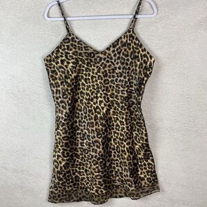 Gilligan O'Malley Size L Animal Print Chemise Lingerie‎ Slip Dress Sleepwear